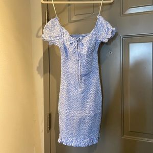 Morning Mist NWT off the shoulder dress, small